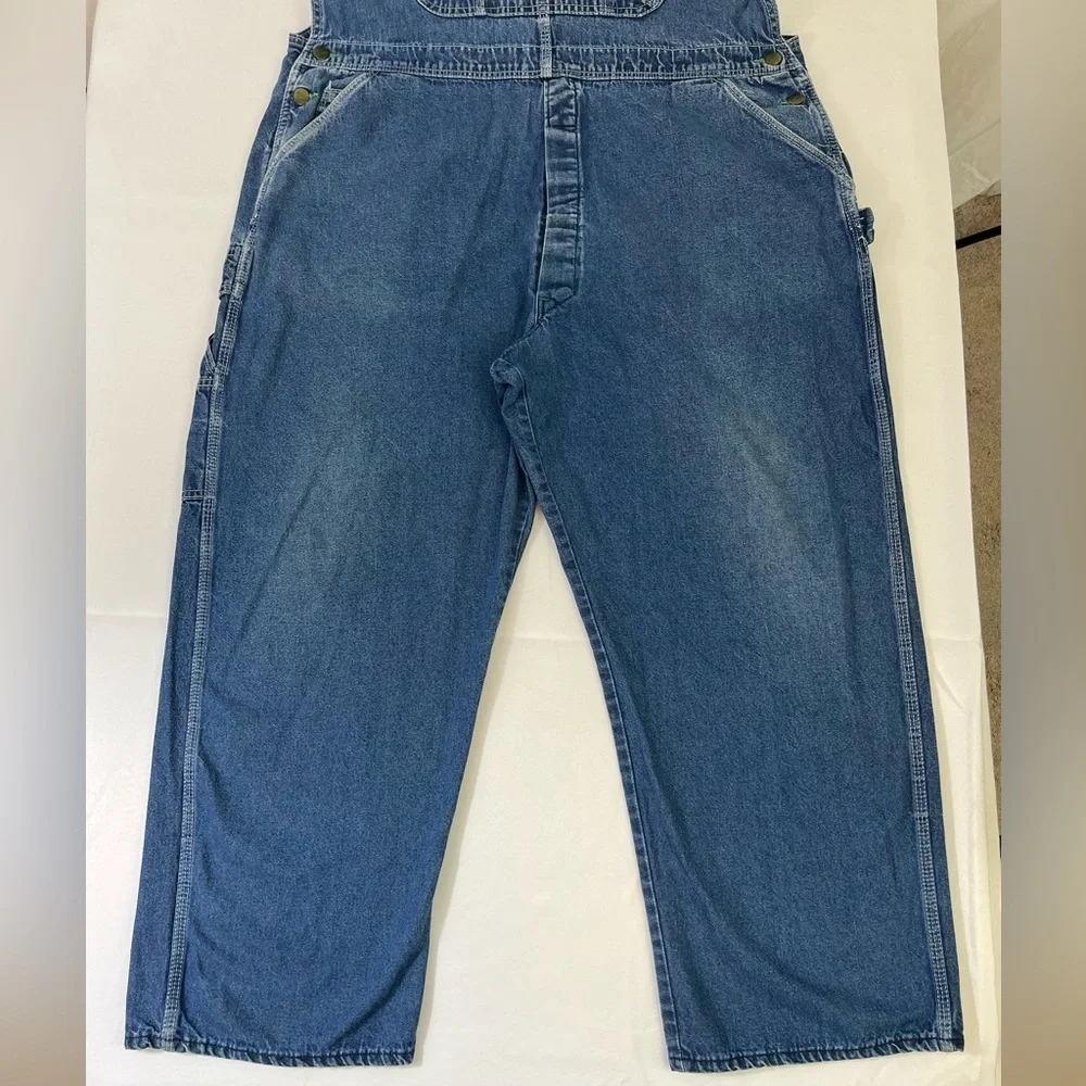 VTG 70s Bib Overalls by Pointer made USA Farmer Workwear Denim
